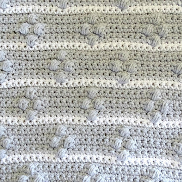 Crochet Cushion Cover Diamond Stripe
