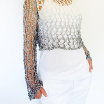 Shades of Grey Crop Top