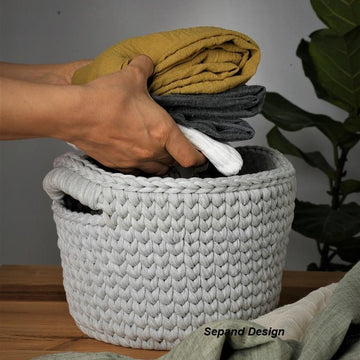 Zpagetti (t-shirt) yarn basket- CSC-93-En-Fr