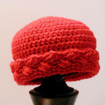 Criss Cross Brimmed Winter Hat Girls to Ladies L