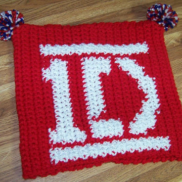 Graphed Beanie - 1Direction and Union Jack Heart