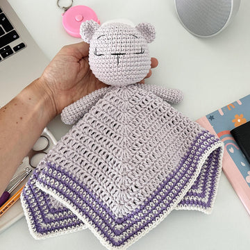 Bear lovey blanket crochet pattern