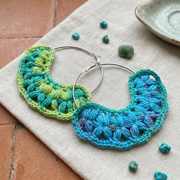 Daisy Hoop Earrings