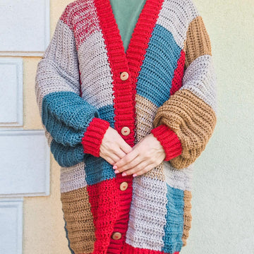 Cozy Patchwork Cardigan