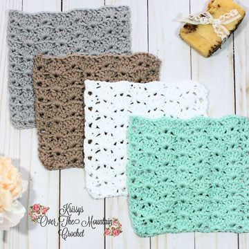 Shells Dishcloth Washcloth