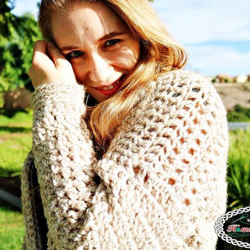 Chunky Belted Crochet Cardigan