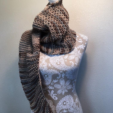 Diagonal Knot Stitch Scarf
