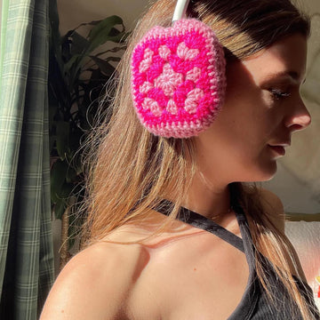 Classic Granny Square Crochet Headphone Covers (Apple AirPods Max)