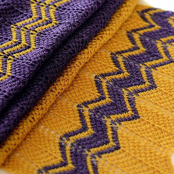 Purple Gold Scarf