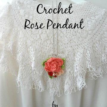 Crochet Rose Pendant