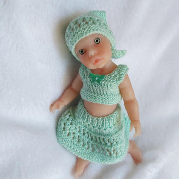 Summer Top, Skirt and Kerchief for 9 Inch Dolls