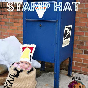 Mail Bag and Stamp Hat
