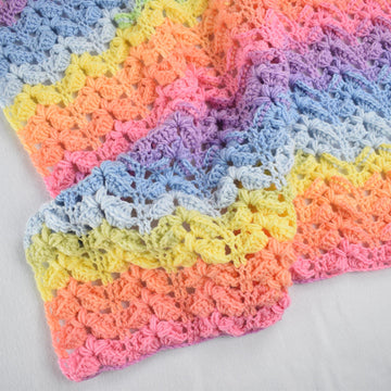 Rainbow Sky blanketnbow Sky crochet blanket