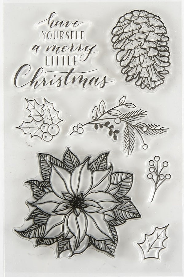Spellbinders Clear Acrylic Stamps - Merry Little Christmas