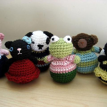 Roly-Poly Animal Amigurumi Pattern Set