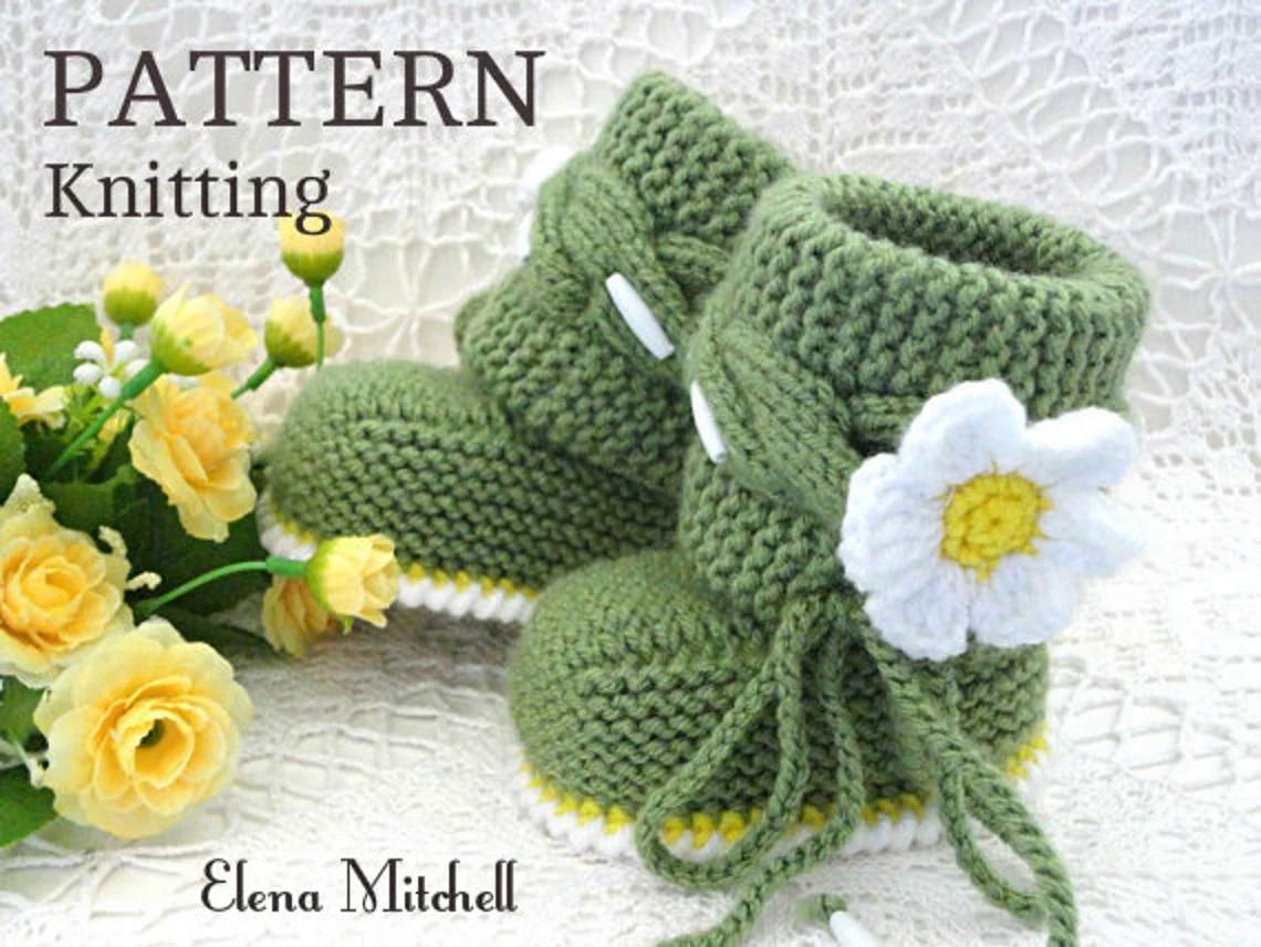 Knitted Baby Booties Knit Pattern Emily