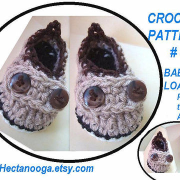 457 CROCHET BABY LOAFER SHOE BOOTIES