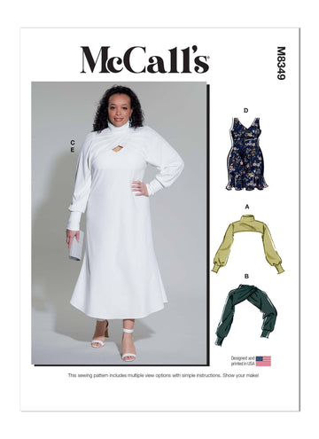 McCall's Women's Dress and Shrug M8349 - Sewing Pattern
