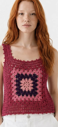Picot Crochet Vest Top