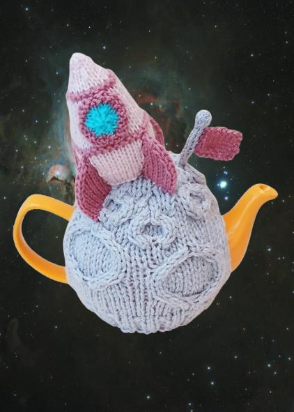 Cosmic Cuppa Woman on the Moon Tea Cosy