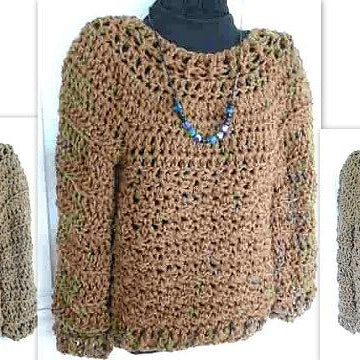 866-M-L Oversized Chunky Pullover