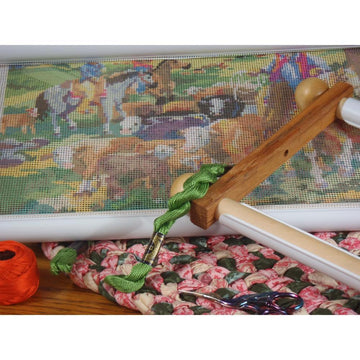 Frank A. Edmunds Handi Clamp Scroll Rods W/Clamps 24in
