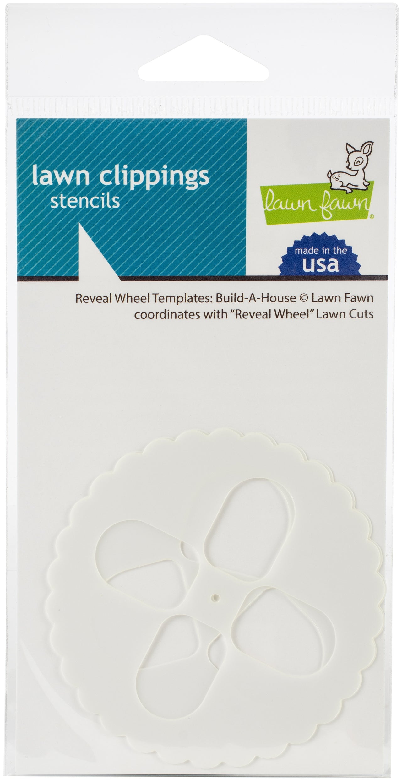 Lawn Fawn Lawn Clippings Stencils - Reveal Wheel: Build-A-House