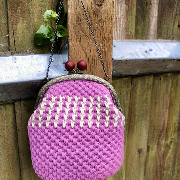 Vintage Fuchsia Purse Handbag