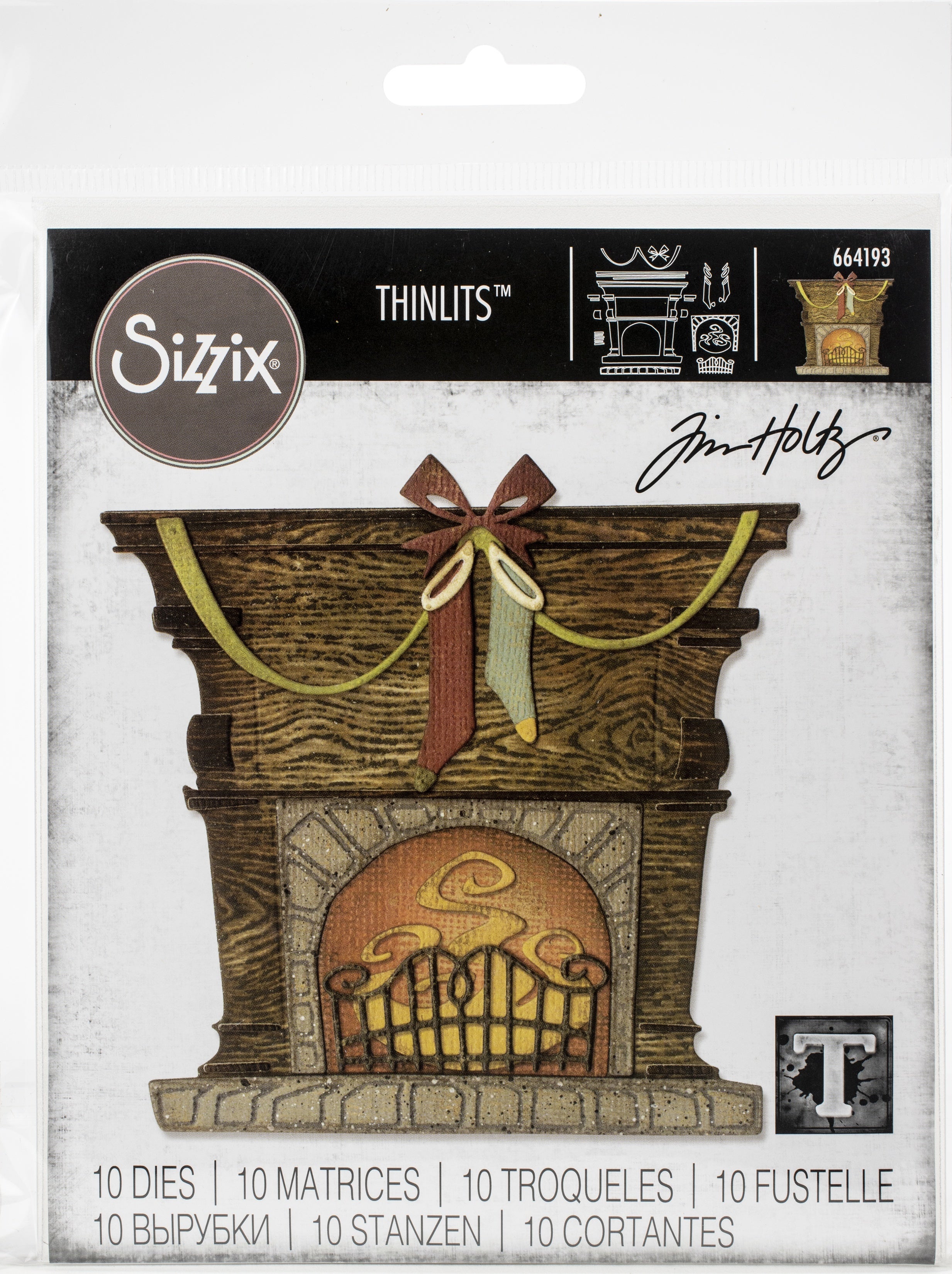 Sizzix Thinlits Dies By Tim Holtz - Fireside