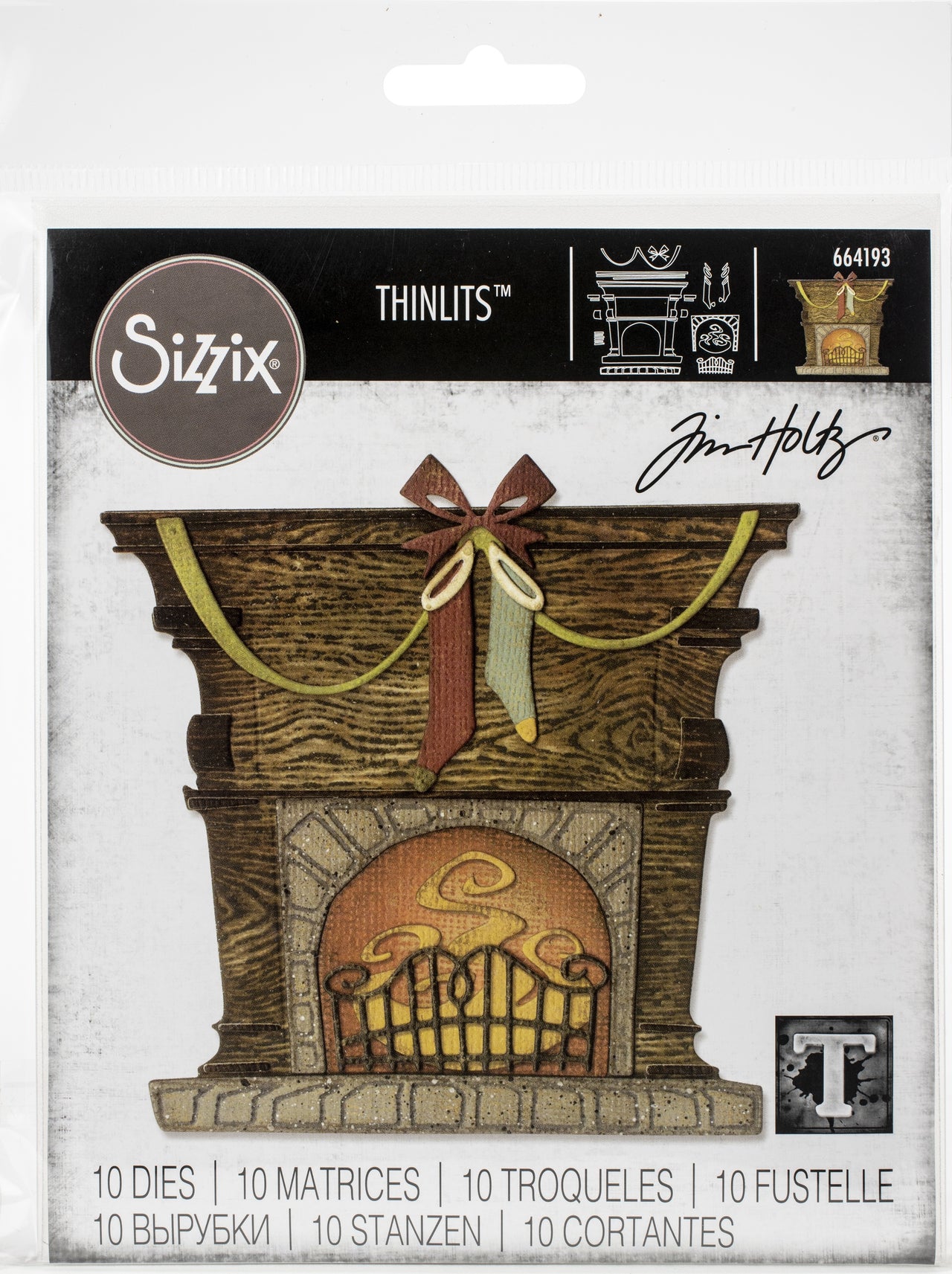 Sizzix Thinlits Dies By Tim Holtz - Fireside