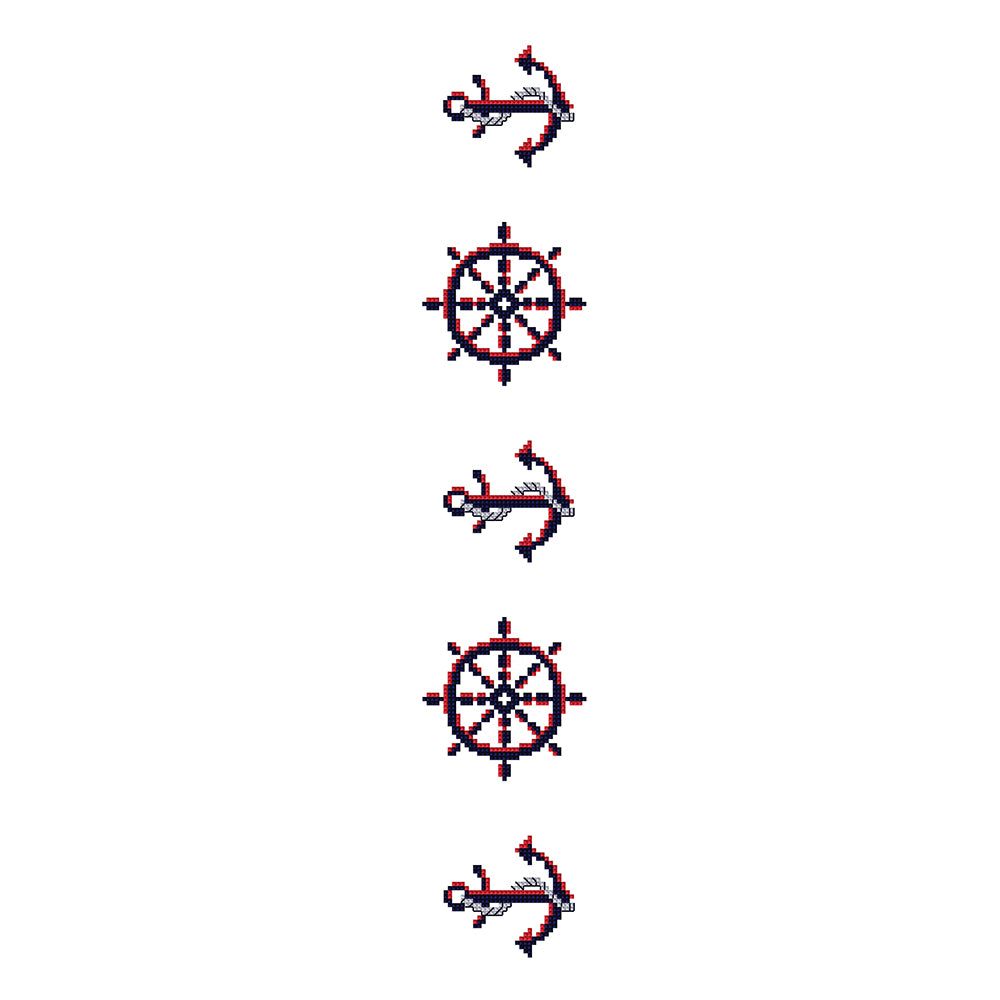 Nautical Anchor in DMC - PAT0109 - Downloadable PDF