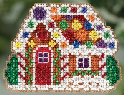 Mill Hill Gingerbread Cottage Cross Stitch Kit - 7.5cm x 6.5cm