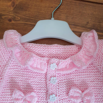 Pink cardigan in Stylecraft DK