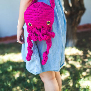 Squid Amigurumi Bag