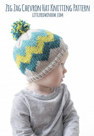 Zig Zag Chevron Hat