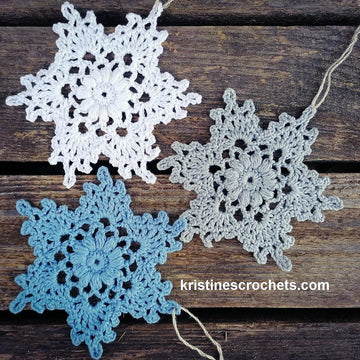 Puff Snowflake Ornament Christmas Decoration