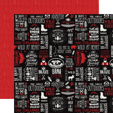 Echo Park Paper Little Lumberjack Double-Sided Cardstock 12"X12" 25/Pkg - Wild & Free