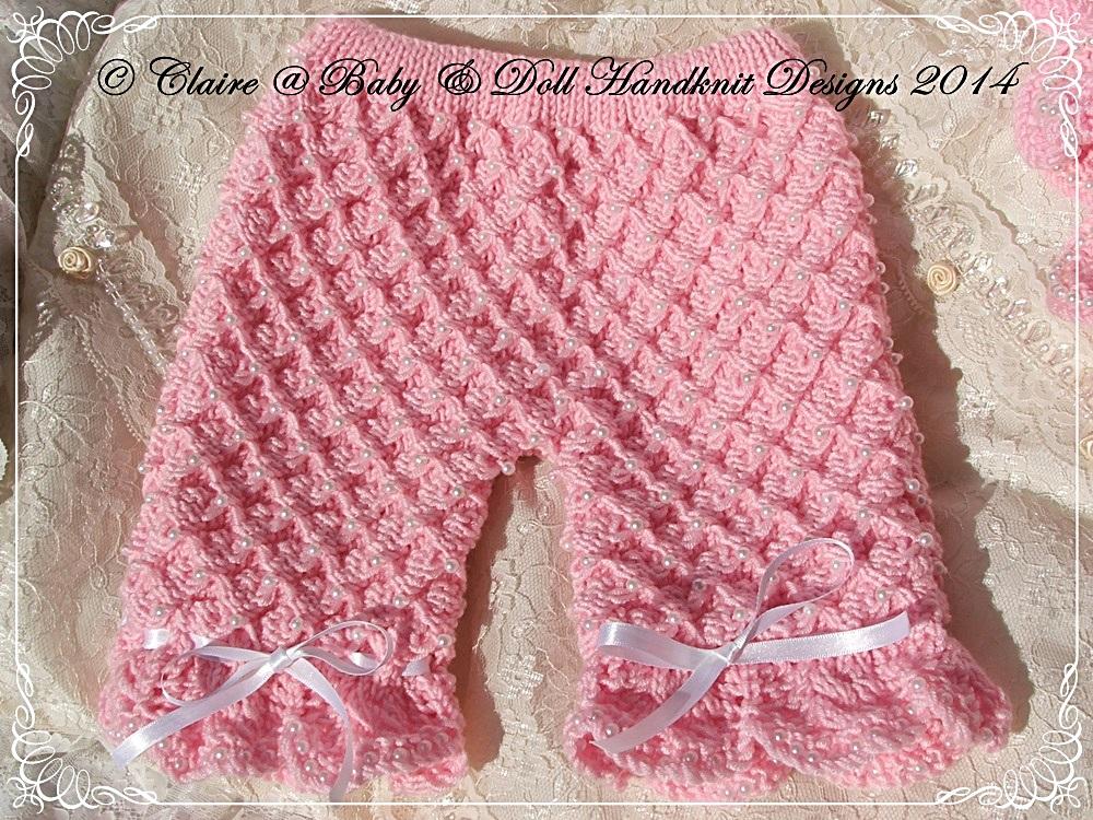 ‘Pearly Princess’ knitting pattern for 16-22” doll/newborn/0-3m baby