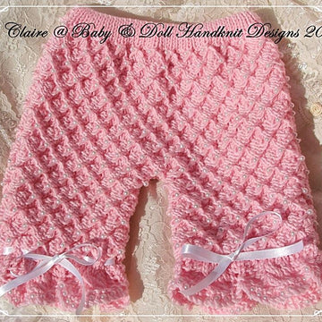 ‘Pearly Princess’ knitting pattern for 16-22” doll/newborn/0-3m baby