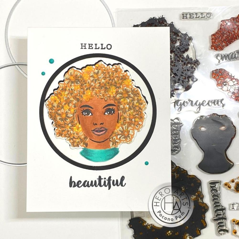 Hero Arts Color Layering Clear Stamps 6"X8" - Flower Power