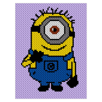 C2C Stuart Minion Baby Blanket Crochet Pattern