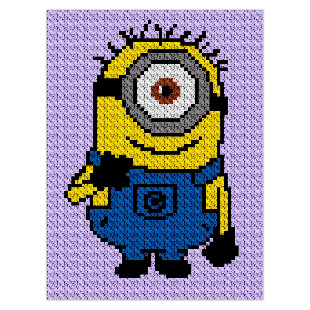 C2C Stuart Minion Baby Blanket Crochet Pattern