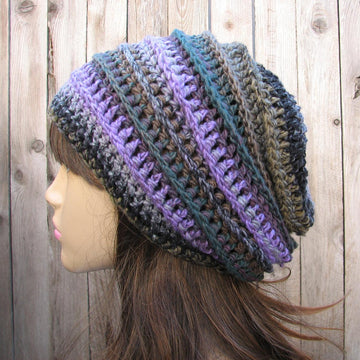 Purple Crochet Hat