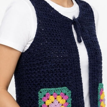 Dense Stitch Crochet Waistcoat
