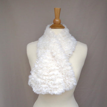 Fluffy Keyhole Scarf