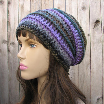 Purple Crochet Hat