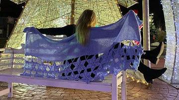Snowflake and Star Shawl | Wrap