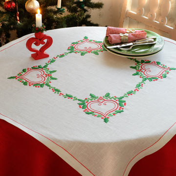 Anchor Lingonberry Tablecloth Freestyle Embroidery Kit - 90cm x 90cm