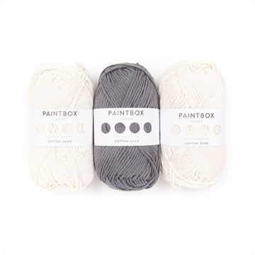 Paintbox Yarns Cotton Aran Norman The Sheep 3 Ball Crochet Kit