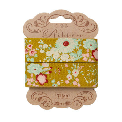 Panduro Hobby Tilda Memory Lane Ribbon 25 mm Lucille Olive
